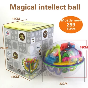 100-299 Krok 3D Magic Maze Loptu Logické Hry Lopta Vzdelávania Magic Inteligencie IQ Puzzle Vyvážené Hračky pre Deti