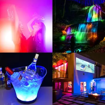 13 LED RGB Ponorné Svetlo Diaľkovo Ovládané Podvodné Lampy Vonkajšie Nočné Svetlo Bazén Váza, Garden Party Fishtank Deco