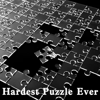 200Pcs Jasné, Jigsaw Puzzle, Prázdne, Akryl Puzzle Stres Odľahčovacia Prakticky Výzvou Vysokej Ťažké Skladačka pre Dospelých a Deti