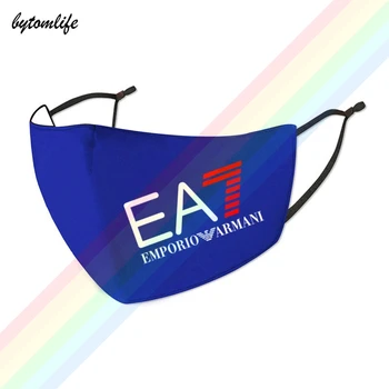 2020 Módne EA1 AX Logo Luxusná Maska Tlač Umývateľný Priedušná Opakovane Vodotesný A Prachotesný Bavlna Úst Bežné Maska
