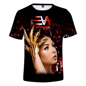 2020 Nové Eva Kráľovná 3D Tlač Letné tričko Fashion bežné Krátky Rukáv Mäkké Tee Ženy/muži/deti O Krk Ležérne Oblečenie