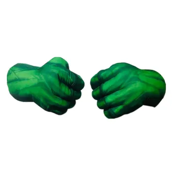 2pc Dospelých & Detský Superhrdina Hulk Plyšové Rukavice Cosplay Deti Halloween Party Fantasy Rekvizity Dary