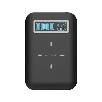 4x 18650 Batérie DIY Qi Bezdrôtovú Nabíjačku USB Typu C PD Rýchlo Nabiť Power Bank Box púzdro pre Mobilný Telefón, Mobil Tablet