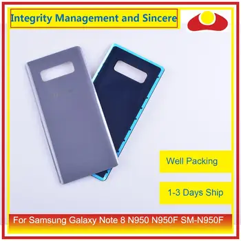 50Pcs/veľa Pre Samsung Galaxy Note 8 N950 N950F SM-N950F N9500 Bývanie Batérie, Dvere, zadné Zadné Sklo Kryt Prípade Podvozku Shell