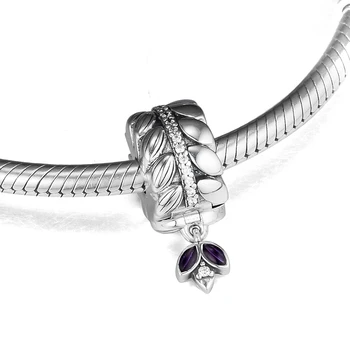 925 Sterling Silver Šperky Zrná Energie Klip Kúzlo Korálky pre Ženy DIY Fit Pandora Originálne Náramky Ženy Šperky