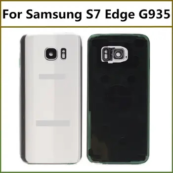 Batéria Zadný Kryt Pre Samsung S7 okraj Dverí Bývanie s Kamerou Sklo Objektívu Náhradné Pre Samsung Galaxy S7 Okraji G935