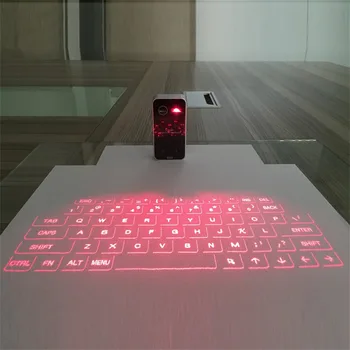 Bluetooth Laser klávesnica Bezdrôtová Virtuálnej Projekcie Prenosné klávesnica pre Iphone Android Smart Telefónu, Tabletu Ipad Notebook PC