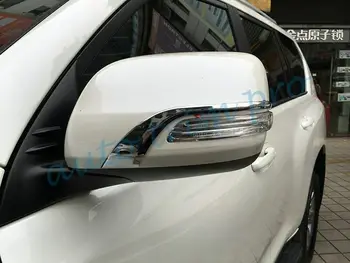 Chrome Spätné Spätné Bočné Zrkadlo Pokrytie Výbava vhodné Na Toyota Land Cruiser LC200 2008-2016 Vonkajšie Príslušenstvo
