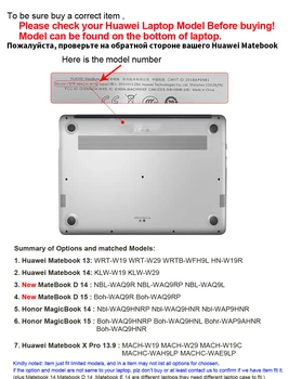 Crystal\Matný Prípade MateBook 13 2020 Verzia Ultraslim Notebooku AMD Ryzen Prípadoch pre MagicBook Pro 16.1 prípade pevného pre D15 ,D14