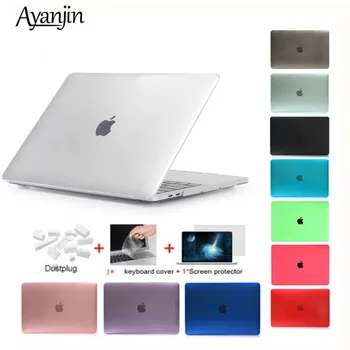 Crystal\Matte puzdro Pre Apple Macbook Air Pro Retina 11 12 13 15 palcový notebook taška Pre Nové Mac book Air Pro 13.3 Prípade A1932+Darček