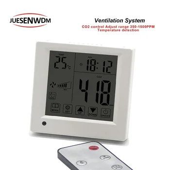 Diaľkové ovládanie monitora detektor co2 analyzátory ovládať Tri-rýchlostný ventilátor vzduchu systém