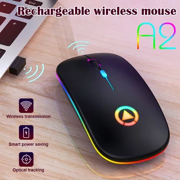 Ergonomická Bezdrôtová Myš, Dobíjacia Tichý Prenosné Roztomilý Mini Práce Na PC 110x60x25MM EM88