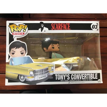 Funko pop Scarface Tonyho Kabriolet Vinyl hračky #03 Akčné Figúrky Zber Model bábiky deti narodeninám s box