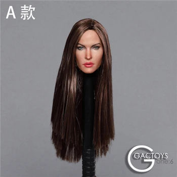 GACTOYS GC029 A B C 1/6 Megan Fox Head Sculpt Dlhé Rovné Vlasy Pre Ženy 12