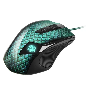 Herná Myš Sharkoon Drakonia (11 tlačidlá, 5000 dpi, USB, zelené podsvietenie)