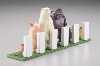 Japonský originál kapsule hračka zvierat kúpeľňa pee s wc misa polar bear červená panda prasa potkan silverback gorila údaje