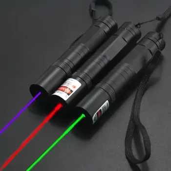 JSHFEI 650nm červené laserové pero 532nm 5mW zelené laserové ukazovátko veľkoobchod lazer pero power ukazovateľ 405nm fialová