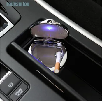 Ladysmtop Auto Popolník s LED Modré Svetlo Prípade Pre Peugeot 301 307 308 206 207 208 407 408 508 2008 3008 4008