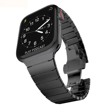 Nerezová oceľ remienok Pre Apple hodinky 5 3 4 kapela 44 mm/42mm correa Luxusné Odkaz náramok pás applewatch iwatch band 4 3 40 mm 38 mm