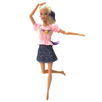 NK Hot Predať Jeden Set=10 Ks Mix Druhy Najnovšie Krásne Handmade Party Oblečenie Módne Šaty Pre Bábiku Barbie Najlepší Darček Hračky DZ