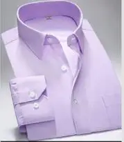 Obchodné bežné nosenie svetlo-farebné pánske tričko s dlhým rukávom pánske tričko slim a žehlička zadarmo G-83