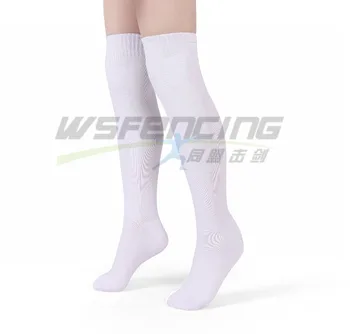 Oplotenie Športového šermu Ponožky, biela farba