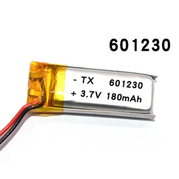 Polymer lithium batéria, 3,7 V, 601230 180mah môže byť prispôsobený veľkoobchod CE, FCC, ROHS MKBÚ certifikácie kvality