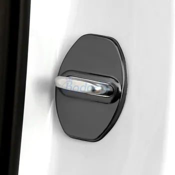 Pre Audi A4 Q5 Q7 Q3 Auto Styling Nerezovej Ocele, Zámky Dverí Ochranný Kryt Panel Výbava Čierna Modrá Strieborná Príslušenstvo