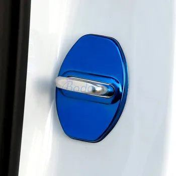 Pre Audi A4 Q5 Q7 Q3 Auto Styling Nerezovej Ocele, Zámky Dverí Ochranný Kryt Panel Výbava Čierna Modrá Strieborná Príslušenstvo