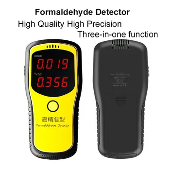 Prenosné digitálne formaldehyd detektor Domácnosti HCHO Benzénu detekcie TVOC vzduchu monitorovanie kvality plynu analyzer Tester Meter