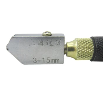 Profesionálne Glass Cutter Diamond Tip Anti-slip Kov Rukoväť 3-15 mm rezný Nástroj TN99