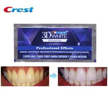 Pôvodné Crest 3D Whitestrips Bieliace Pásiky Professional Effects Biele Pásy Zubné Belšie pre Dospelých
