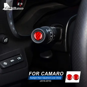 RÝCHLOMER Uhlíkových Vlákien pre Chevrolet Camaro 2016 2017 2018 2019 Doplnky Interiéru Auta Svetlometov Stierač Úprava Páky Nálepky