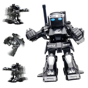 Smart rc robot victor double battle bojujú hračka robotické rameno 2.4 G so svetlom hudby somatosensory diaľkové box model robotiky deti