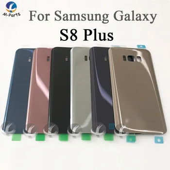 Späť Sklenený Kryt Bývanie Pre Samsung Galaxy S8 Plus S8plus G950 Zadné Dvierka Batérií Veko Prípade, ORIG Nové S LOGOM +Lepidlo