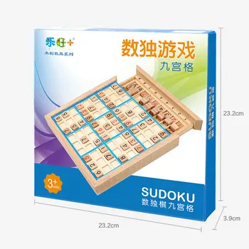 Sudoku puzzle vzdelávacie hračka detí Drevená hračka deväť palác šach Logické myslenie školenia deti inteligencie doskové hry dospelých