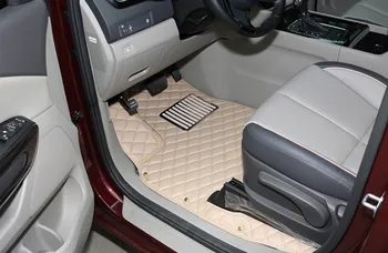 Top kvalita! Vlastné špeciálne auto podlahové rohože + kufor mat pre KIA Sedona 7 8 miest 2019 nepremokavé auto koberce pre Sedona 2018-