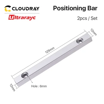 Ultrarayc 2ks Vlákniny Označenie pracovný stôl Polohy Bar 125*12 mm Dia.6 mm pre DIY Vlákniny & Co2 Označenie Rytie Stroj