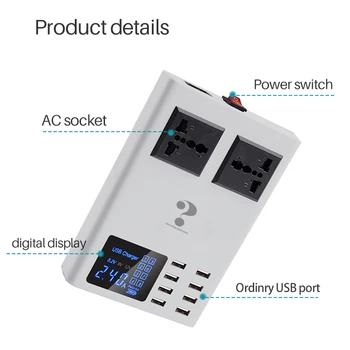 Univerzálna Smart 8 port USB Nabíjačka, Napájací Adaptér Rýchle Nabíjanie Mobilných Sieťovej Nabíjačky pre Xiao Samsung iphone X 7 8 Notebooku Zásuvky