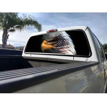 Veľké veľkosti Kreatívy Nálepky Americkej Vlajky Eagle Tlač Zadné Okno Grafické Odtlačkový Nálepky Auto Truck SUV, Van