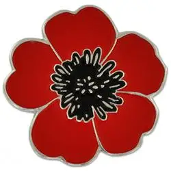 Vlastné kovové červeného maku kvet klope odznaky kolíky-Železo á mosadz+Farby+epoxy+motýľ tlačidlo doprava Zadarmo(300pcs/lot)