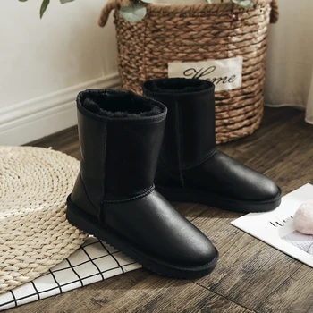 Vysoká kvalita nové módne originálne ovčej kožené čižmy austrália klasické ženy topánky teplé zimné topánky pre ženy