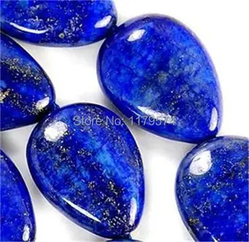 Zadarmo horúce nové Krásne Prírodné slza 13x18mm Egyptský Lapis Lazuli Jaspis Perličiek 15