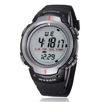 Značka Vojenské Športové Náramkové hodinky Mužov LED Elektronické Hodinky Black Fashion Digitálne Náramkové Hodinky Pánske Outdoorové 30 M Vodotesné Hodinky