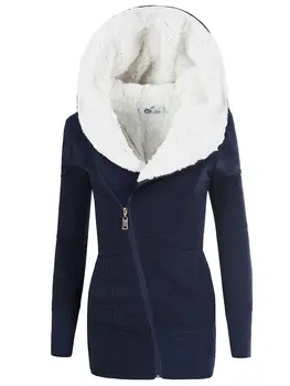 ZOGAA 2020 Slim Zimné Ženy Bundy Vlna Bavlna Vatovaný Kabát Dlhý Štíhly s Kapucňou Parkas Žena Plus Veľkosť Teplé Vlnené Oblečenie Outwear