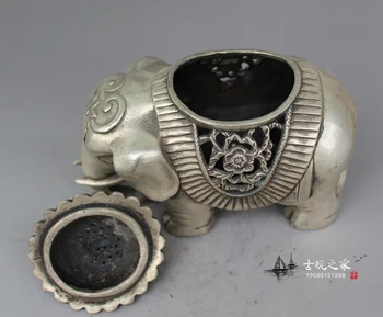 Čínske staré Dekorácie pozlátené striebro Rezbárstvo spracovania Tibete mlieko čaj hrniec