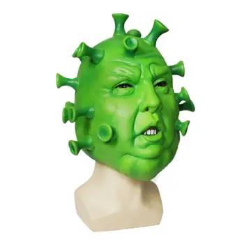 Ľudské Plnú Hlavu Zelená Inframicrobe Latex Maska pre Maškaráda Strany Darčeky April Fool ' s Day Kostým Strany Karneval