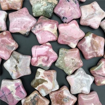 1pc Prírodné Rhodonite Crystal Kameň Star Tvarované Meditácie, Liečenie Leštené Darček Prírodné Kamene a Minerály