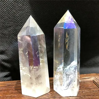Nataural kamene a kryštály prútik bod rainbow aura crystal obelisk liečivý kameň na darček