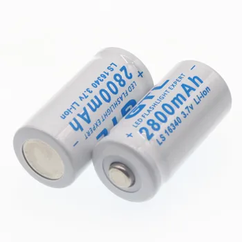 Pôvodné 3,7 V 2800mAh Lítium Li-ion 16340 Batérie CR123A Nabíjateľné Batérie 3,7 V CR123 pre Laserové Pero LED Baterka Bunky